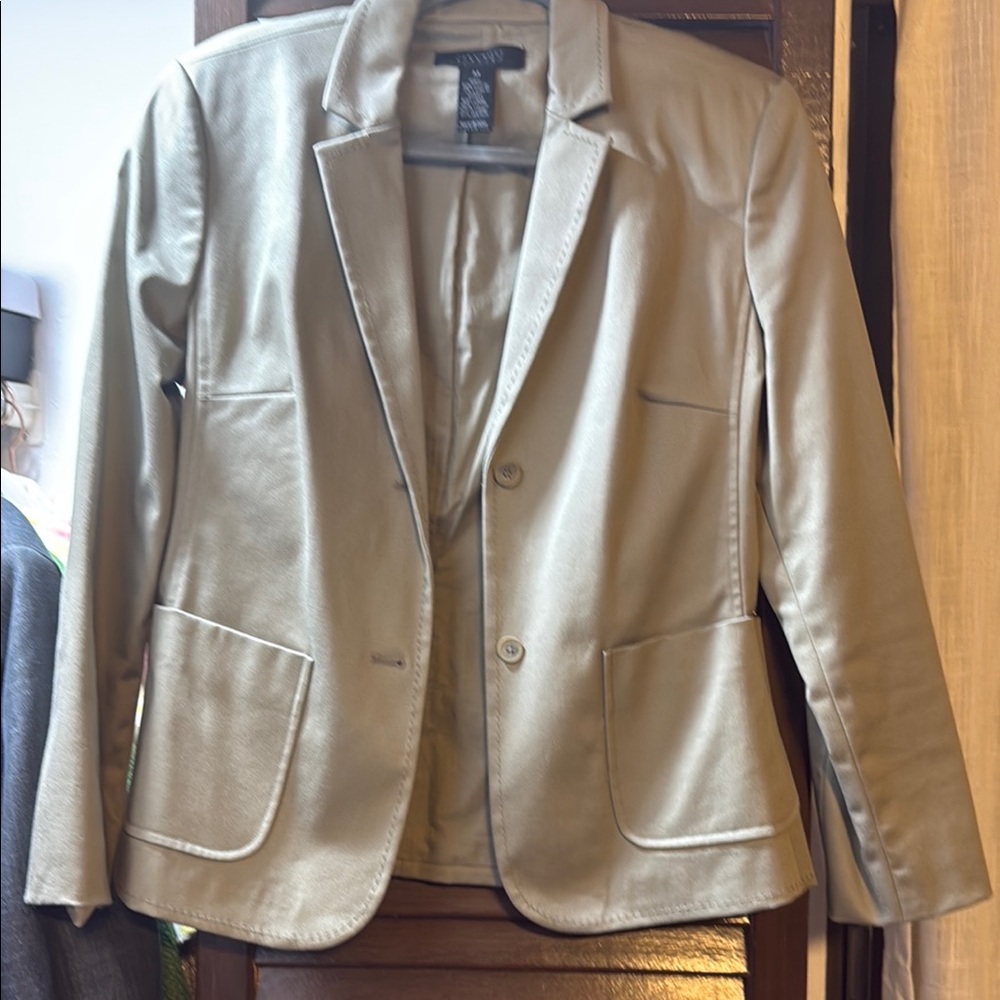 The Limited Tan Blazer Professional Tailored Suit Jacket